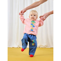 Bobo Choses Pink Hopscotch Baby Sweatshirt