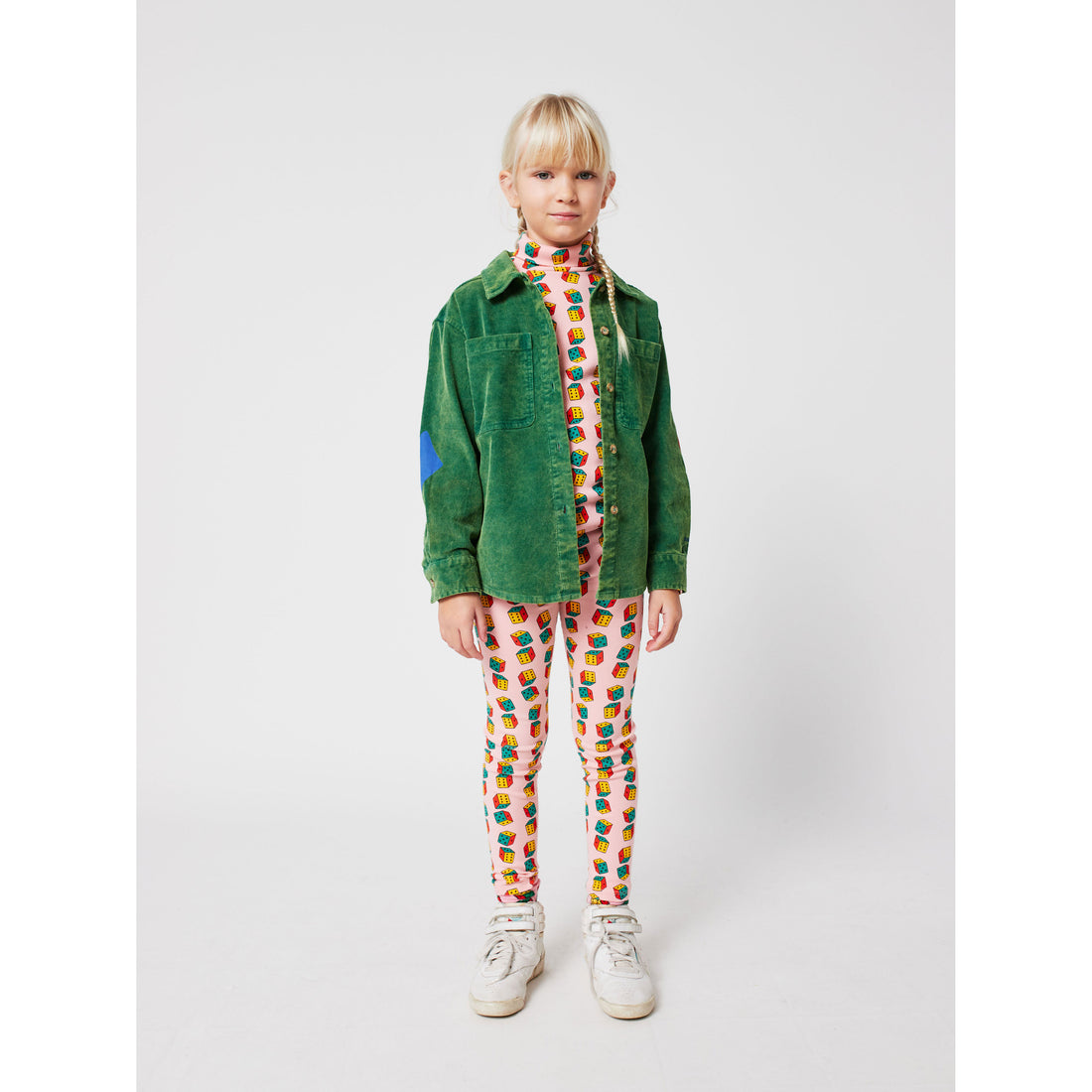 Bobo Choses Pink Dices All Over Turtle Neck T-Shirt