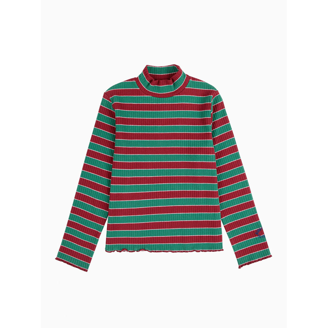 Bobo Choses Multicolor Stripes Turtle Neck T-Shirt – Ladida