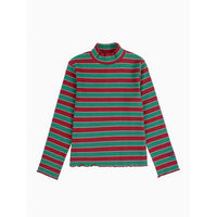 Bobo Choses Multicolor Stripes Turtle Neck T-Shirt
