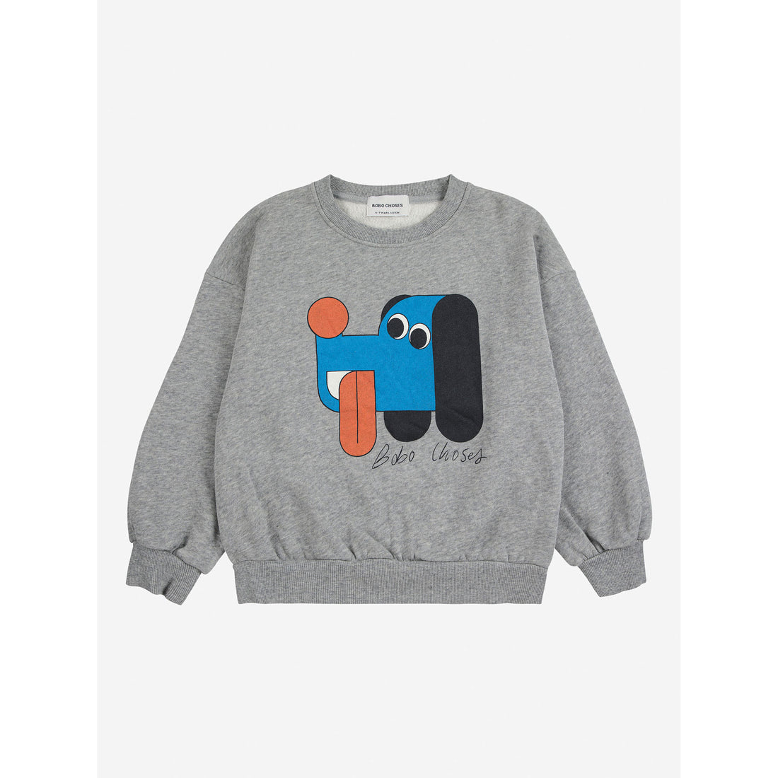 Bobo Choses Heather Grey Doggy Mate Sweatshirt