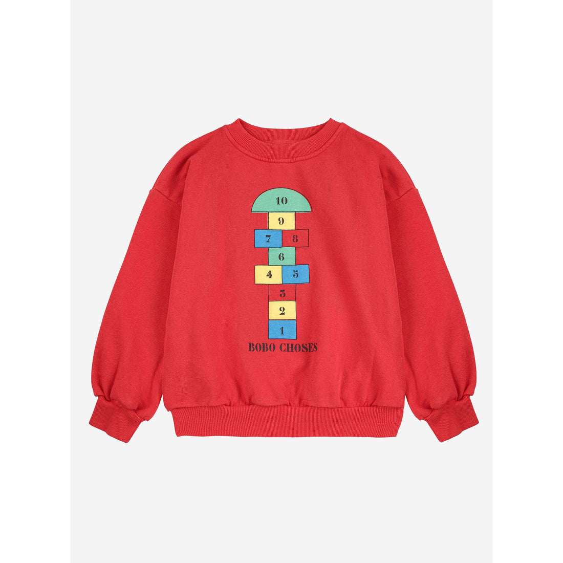 Bobo Choses Red Hopscotch Sweatshirt