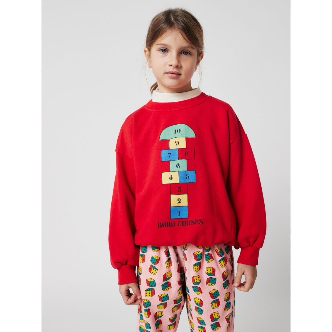 Bobo Choses Red Hopscotch Sweatshirt