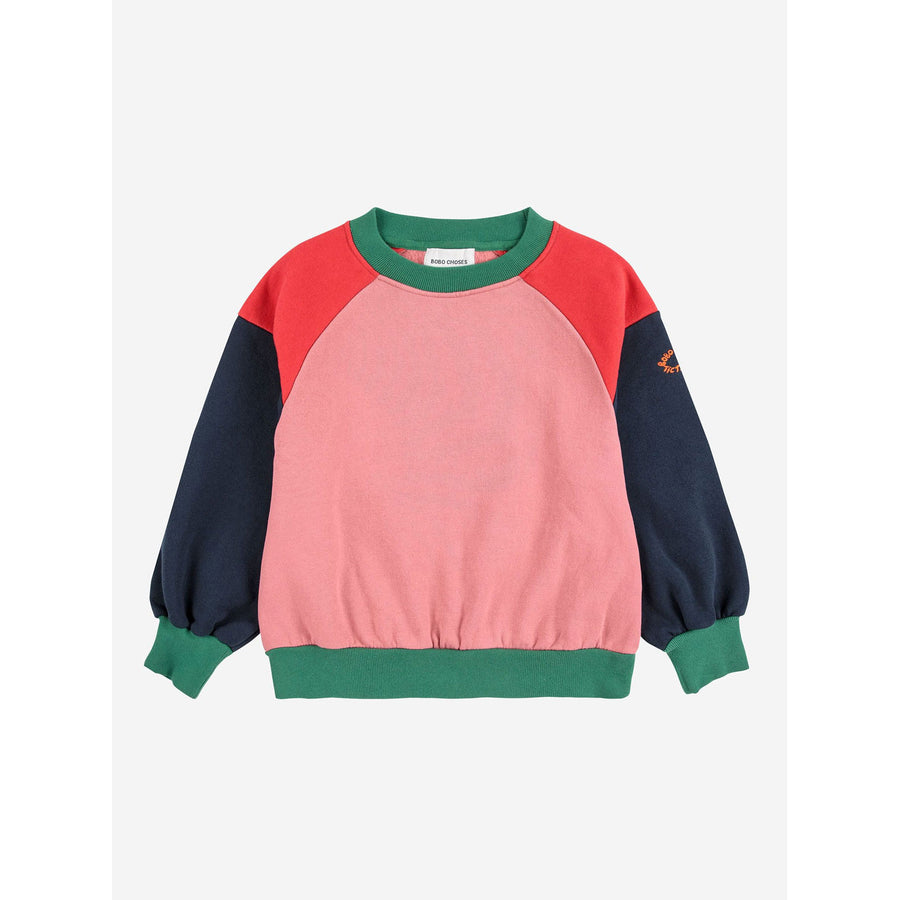 Bobo Choses Multicolor Tic Tac Toe Color Block Sweatshirt