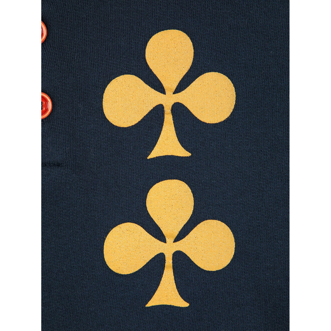 Bobo Choses Midnight Blue Clover Polo Sweatshirt Dress