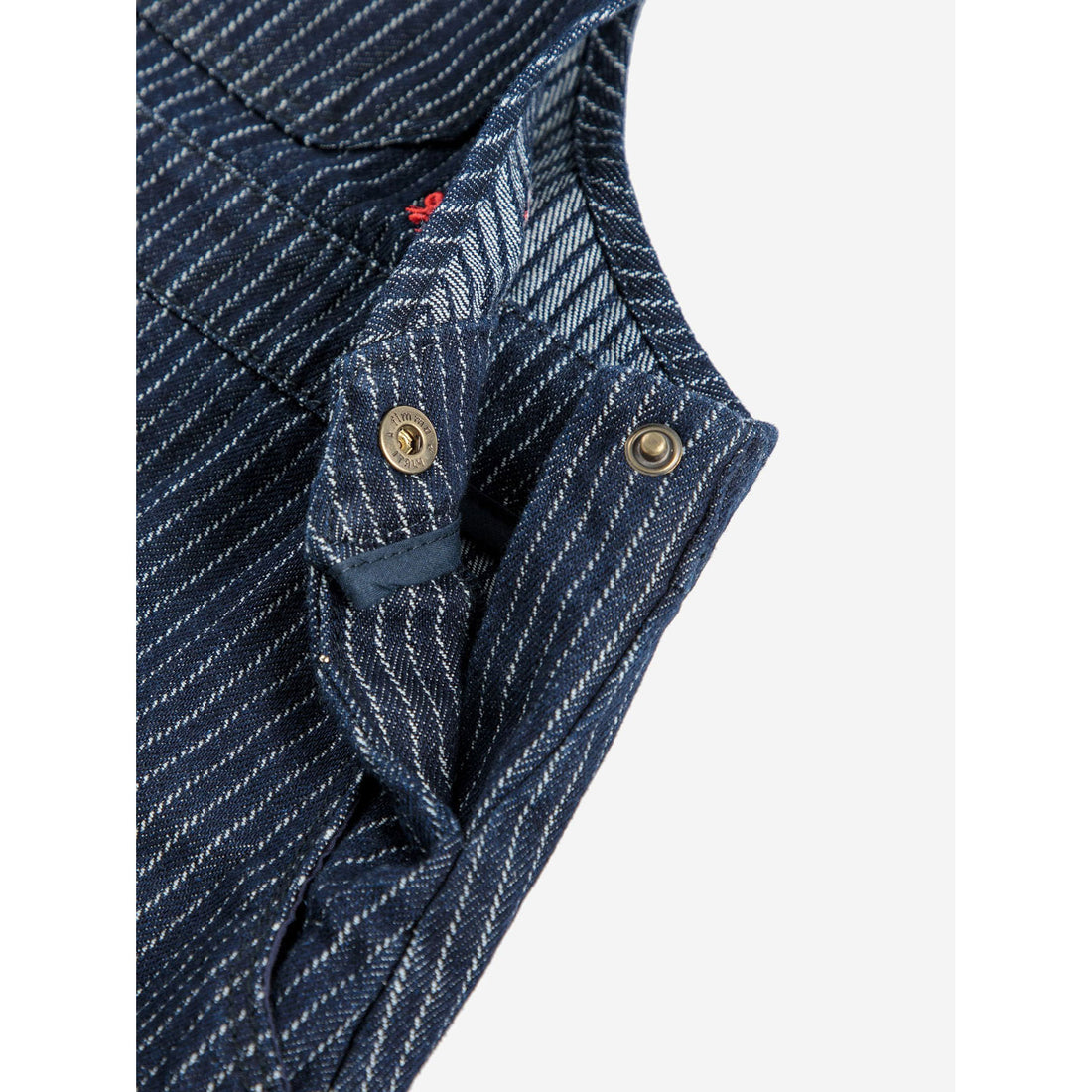 Bobo Choses Navy Blue Tic Tac Toe Denim Dress