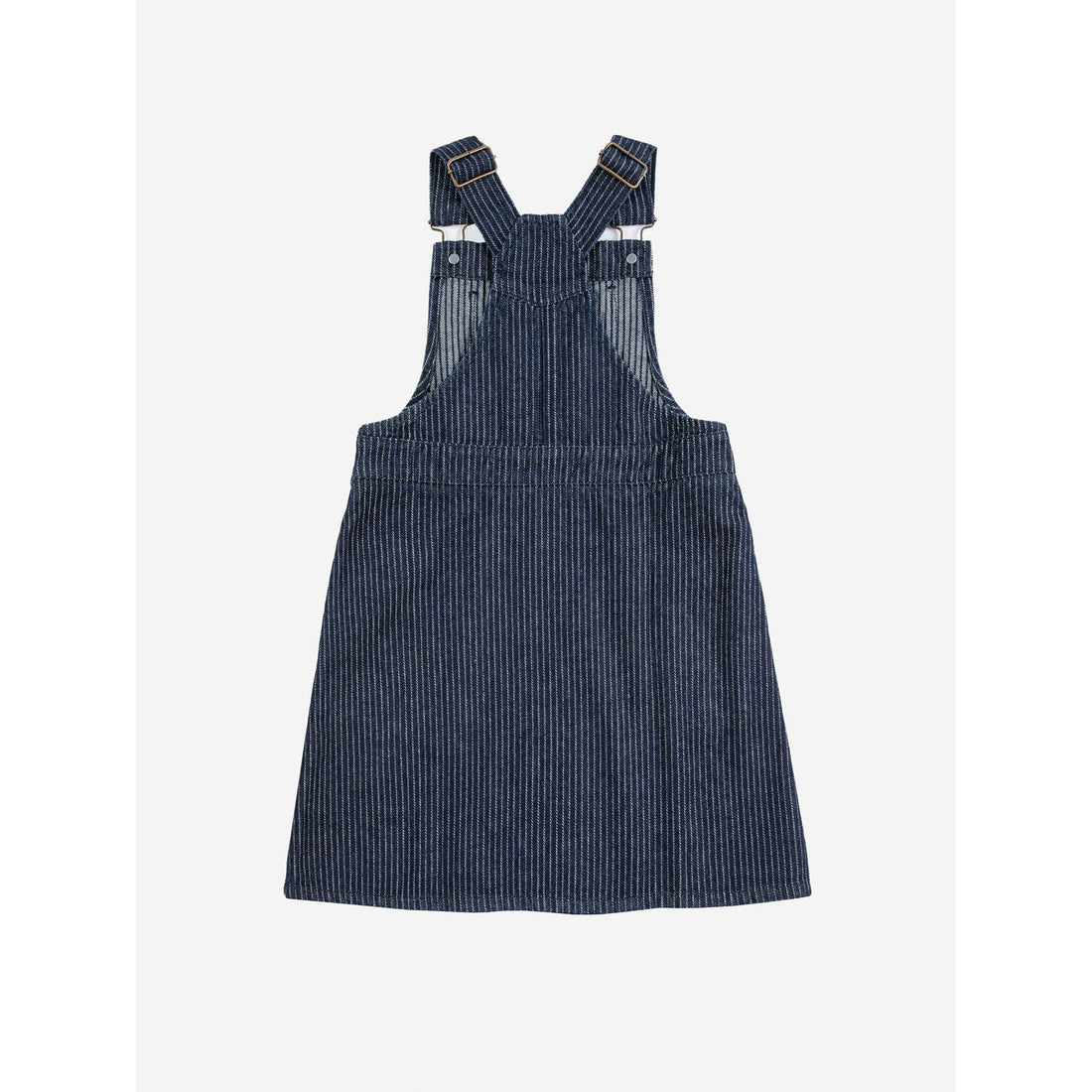 Bobo Choses Navy Blue Tic Tac Toe Denim Dress