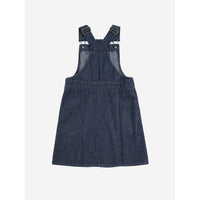 Bobo Choses Navy Blue Tic Tac Toe Denim Dress