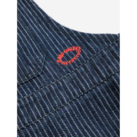 Bobo Choses Navy Blue Tic Tac Toe Denim Dress