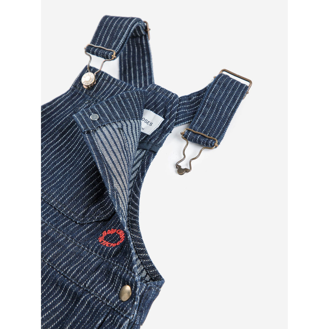 Bobo Choses Navy Blue Tic Tac Toe Denim Dress