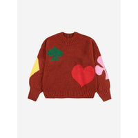 Bobo Choses Burgundy Red, Bobo Joker Jacquard Sweater