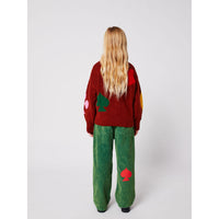 Bobo Choses Burgundy Red, Bobo Joker Jacquard Sweater