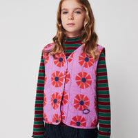 Bobo Choses Multicolor Stripes Turtle Neck T-Shirt