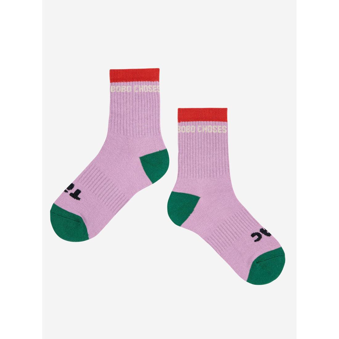 Bobo Choses Purple Tic Tac Toe Short Socks