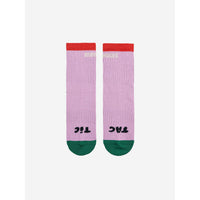 Bobo Choses Purple Tic Tac Toe Short Socks