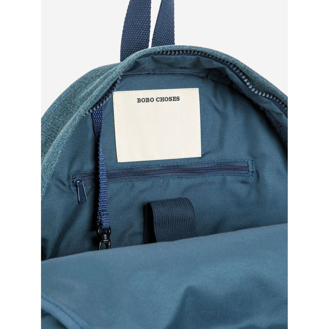 Bobo Choses Blue Go Bobo Denim School Bag