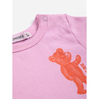 Bobo Choses Pink Soft Paw Monster Bodysuit