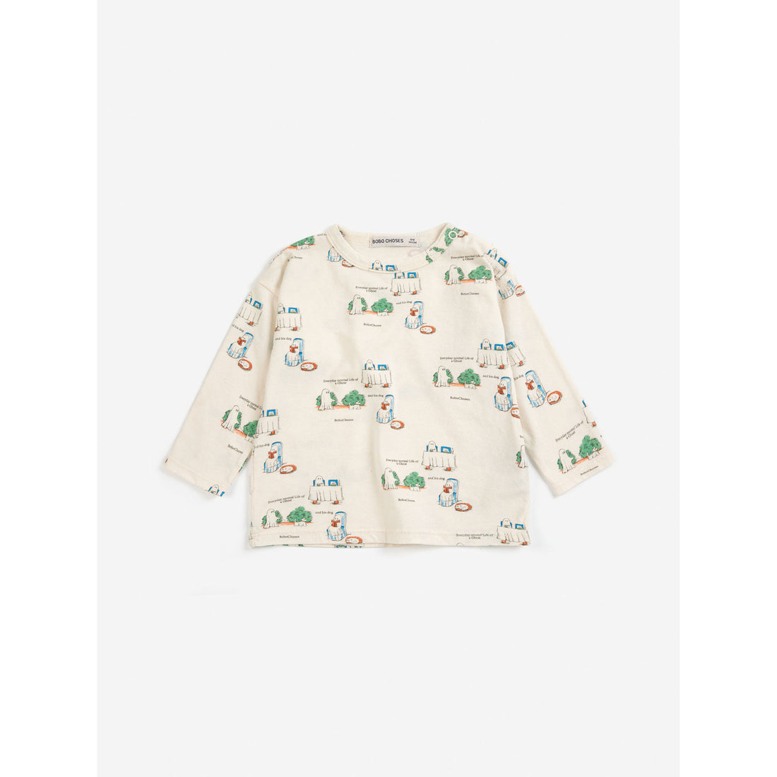 Bobo Choses Off-White Everyday Ghosts Baby T-Shirt