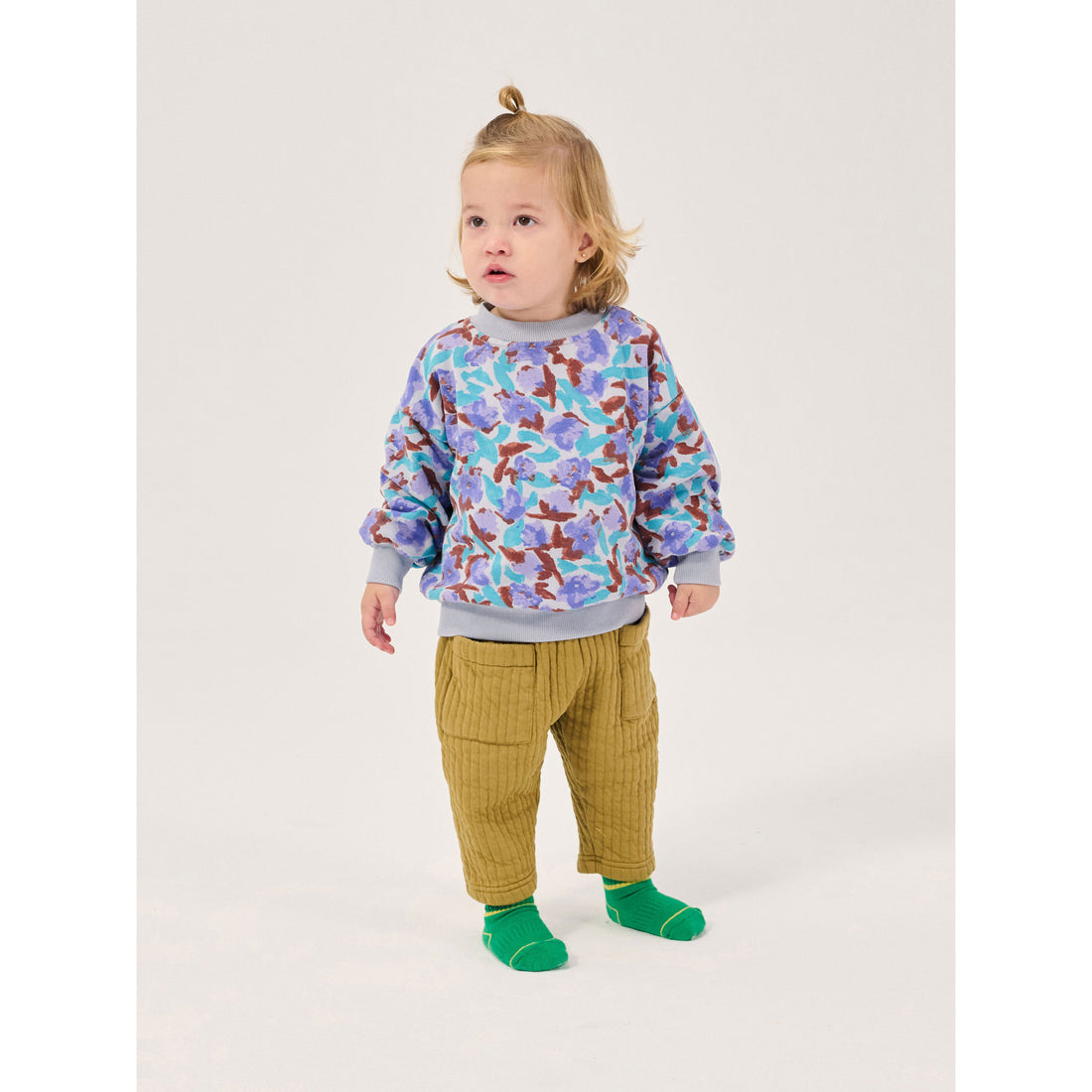 Bobo Choses Off-White Watercolor Baby Sweatshirt