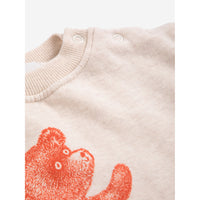 Bobo Choses Off-White Soft Paw Monster Baby Sweatshirt