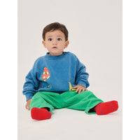 Bobo Choses Blue Mush Monster Duo Baby Sweatshirt