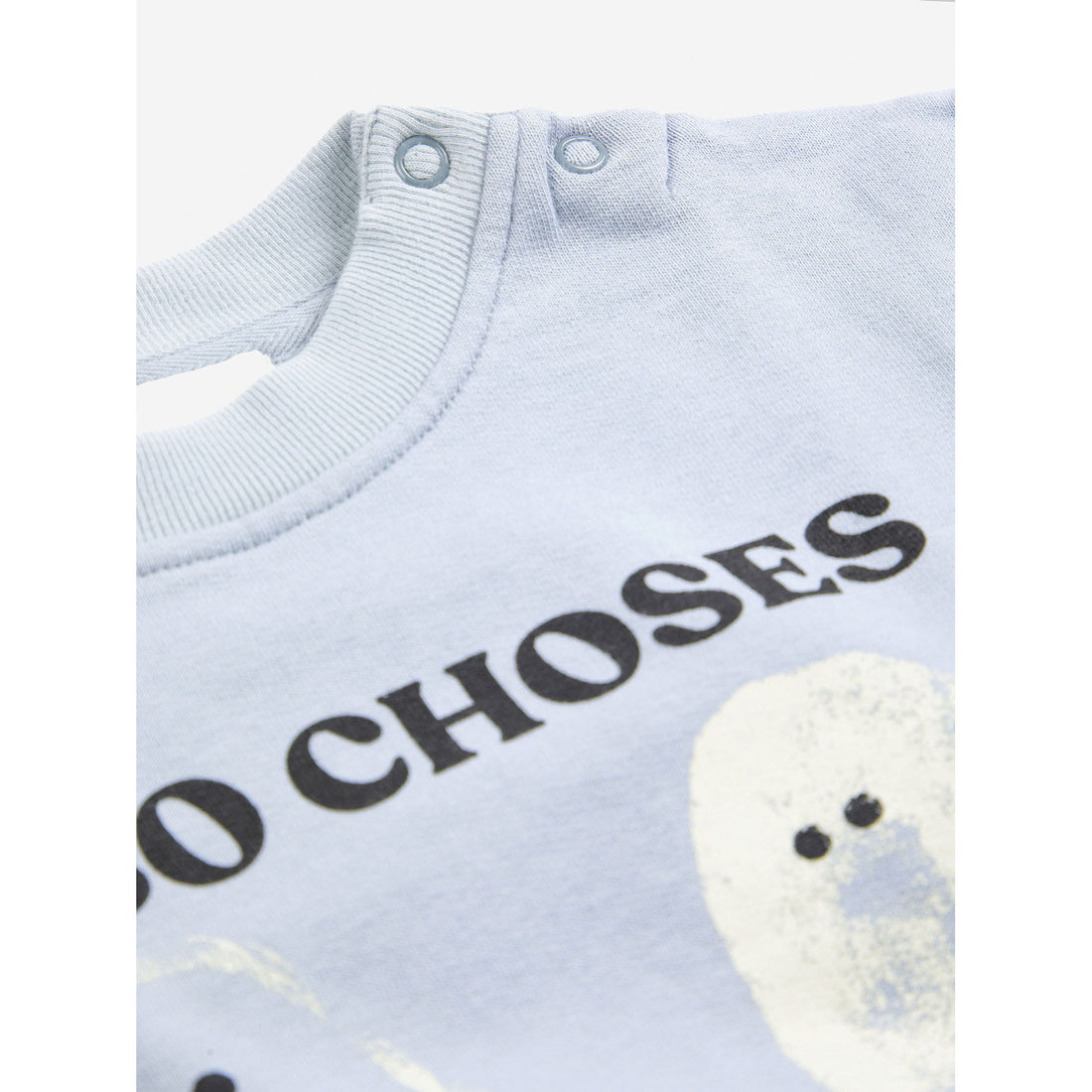 Bobo Choses Light Blue Booty Ghosts Baby Sweatshirt