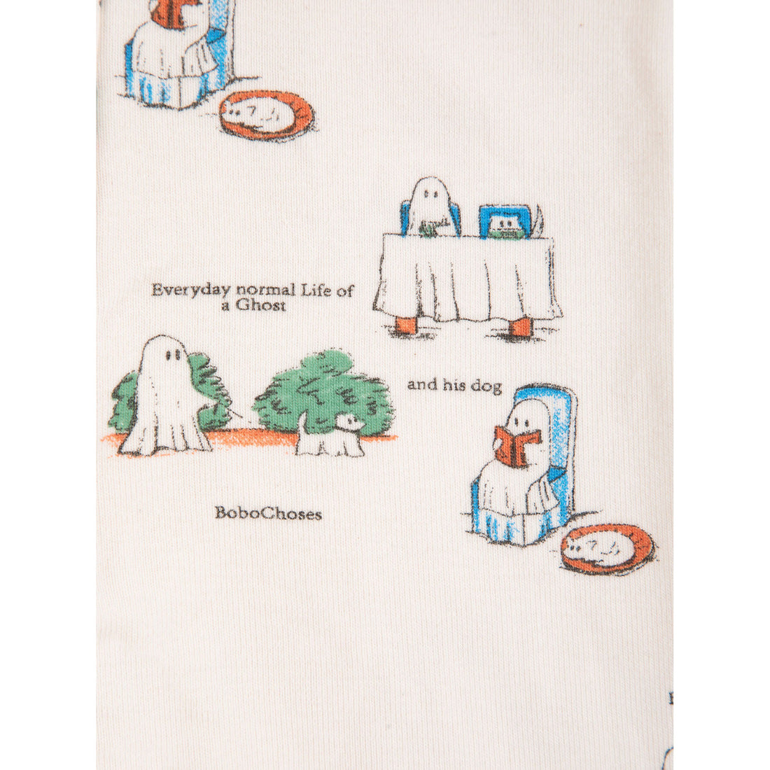 Bobo Choses Off-White Everyday Ghosts Baby Leggings