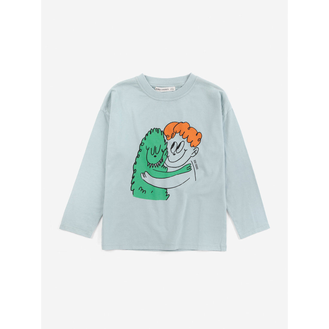 Bobo Choses Light Blue Hug Hairy Monster T-Shirt