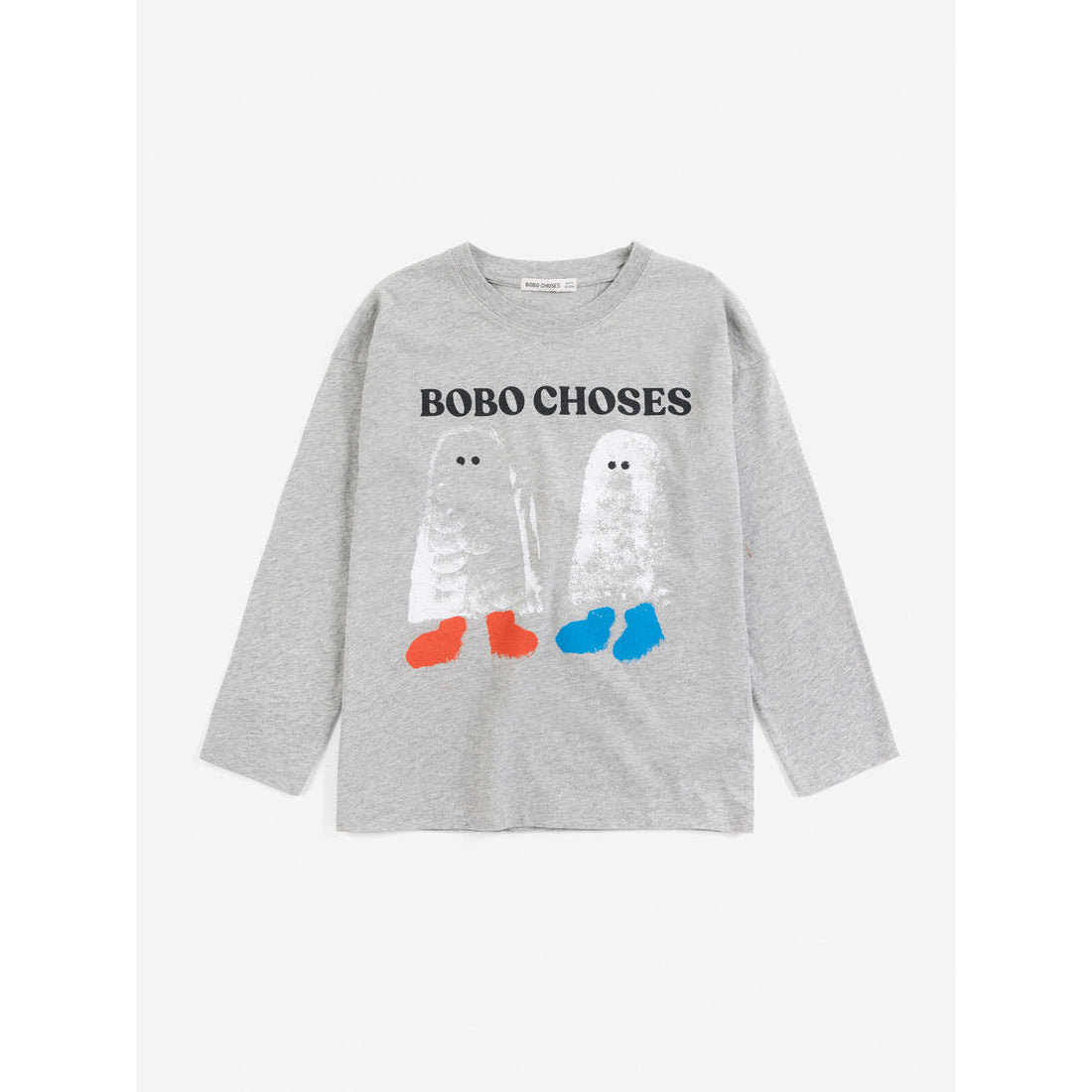 Bobo Choses Heather Grey Booty Ghosts T-Shirt