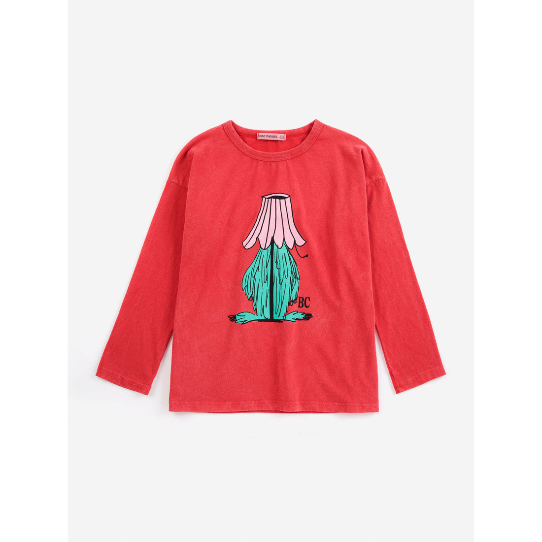Bobo Choses Red Hidden Monster T-Shirt