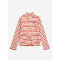 Bobo Choses Off-White Energy Flower Stripes Turtleneck