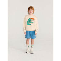 Bobo Choses Beige Hug Hairy Monster Sweatshirt