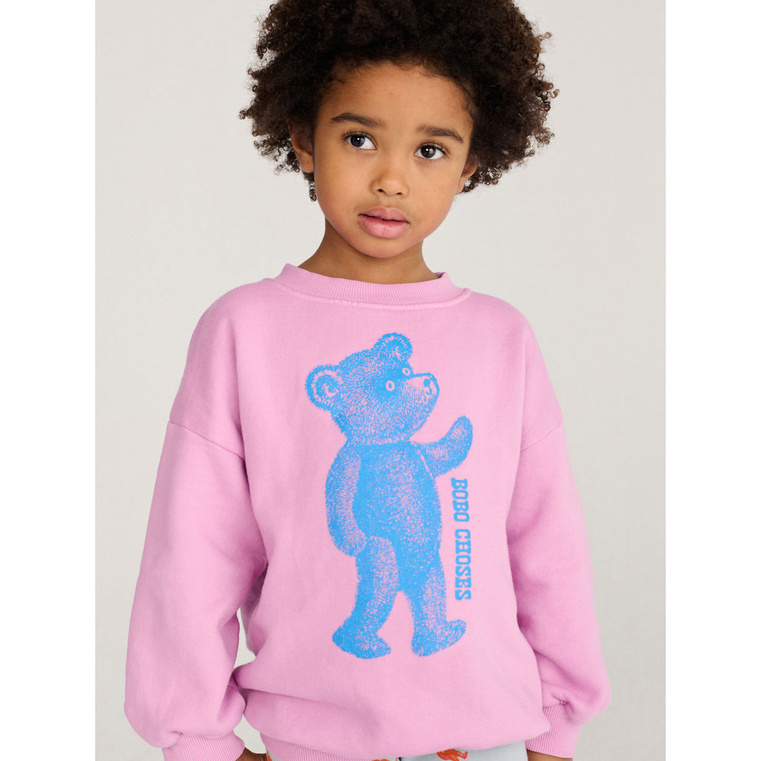 Bobo Choses Pink Soft Paw Monster Sweatshirt