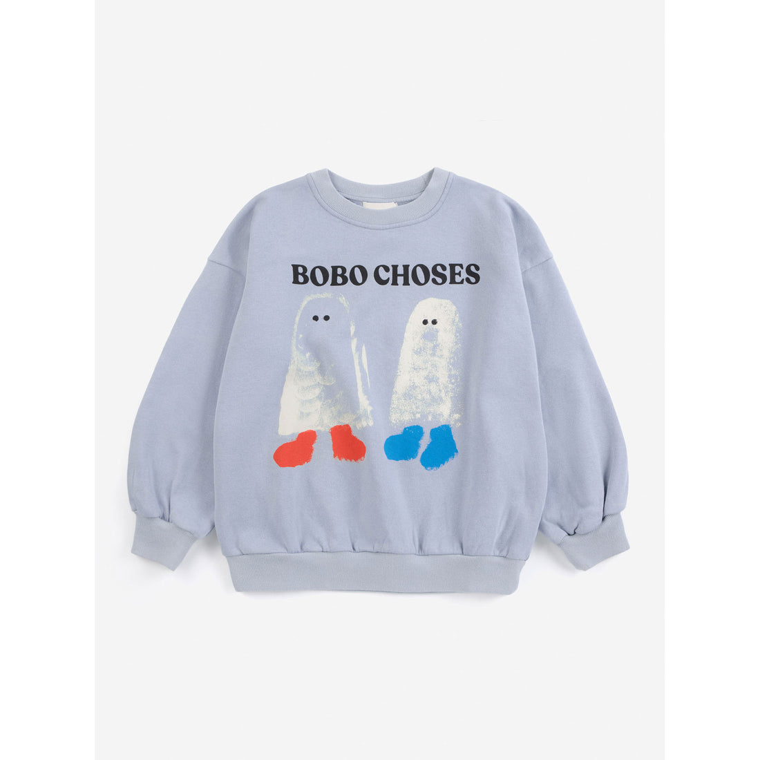 Bobo Choses Light Blue Booty Ghosts Sweatshirt
