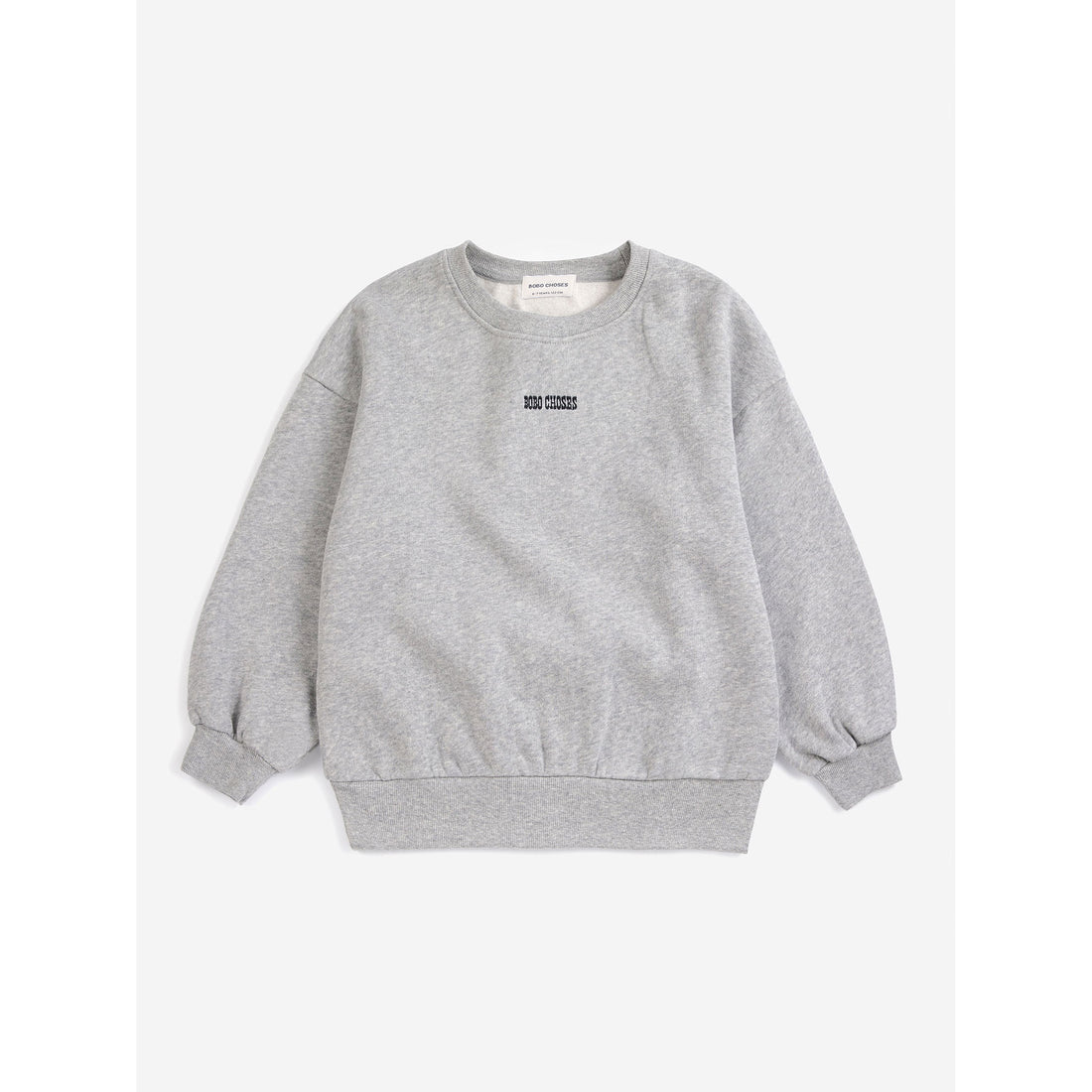 Bobo Choses Light Heather Grey Mush Monster Duo Sweatshirt