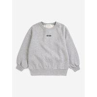 Bobo Choses Light Heather Grey Mush Monster Duo Sweatshirt