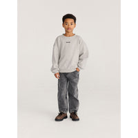 Bobo Choses Light Heather Grey Mush Monster Duo Sweatshirt