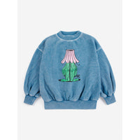 Bobo Choses Blue Hidden Monster Sweatshirt