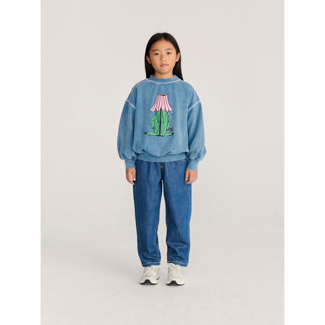 Bobo Choses Blue Hidden Monster Sweatshirt