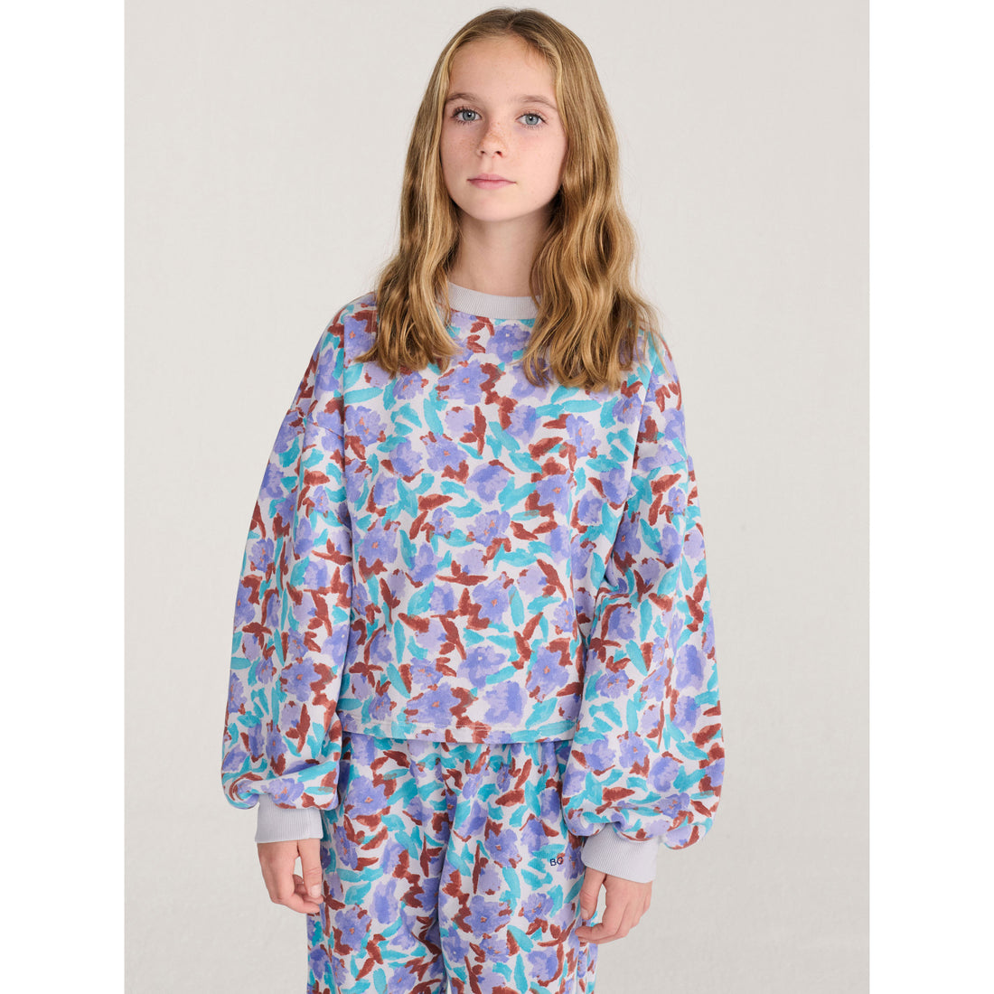 Bobo Choses Lavender Watercolor Sweatshirt