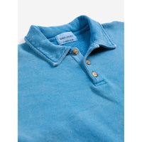 Bobo Choses Light Blue Beast Tag Polo Sweatshirt