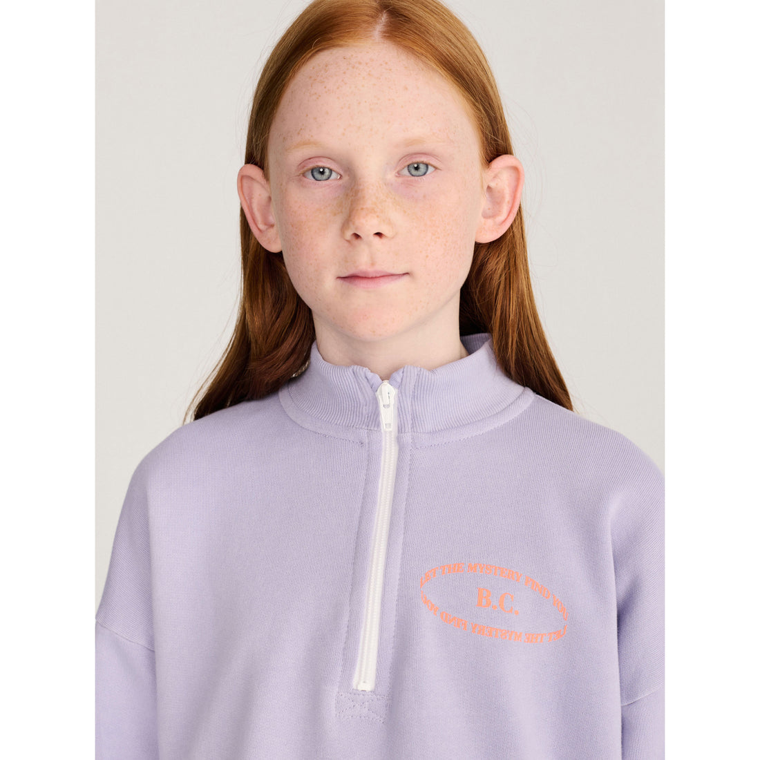 Bobo Choses Lavender Mystery Bc Half Zipped Sweatshirt