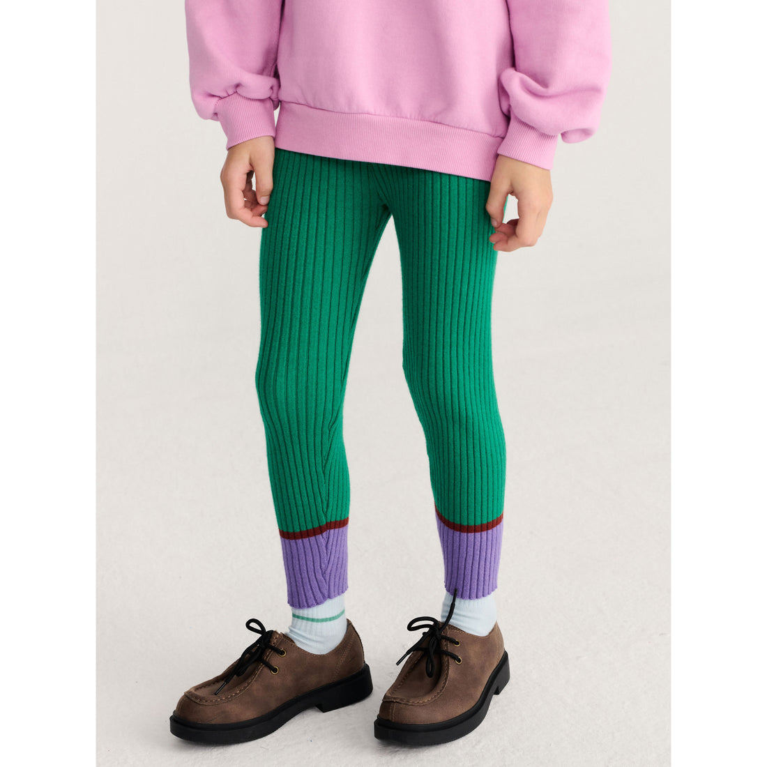 Bobo Choses Light Green Bc Knitted Leggings