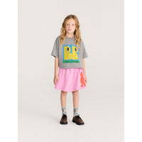 Bobo Choses Pink Soft Paw Monster Fleece Skirt
