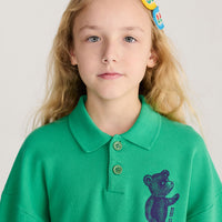 Bobo Choses Green Soft Paw Monster Dress