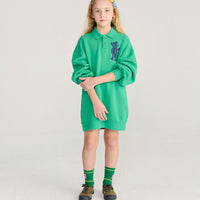 Bobo Choses Green Soft Paw Monster Dress
