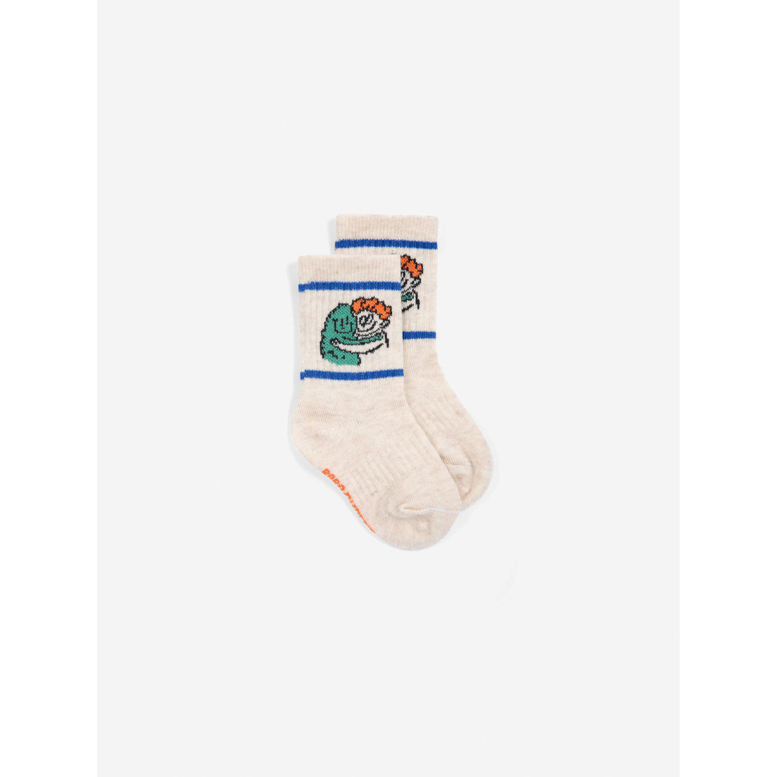 Bobo Choses Off-white Hug Hairy Monster Short Socks