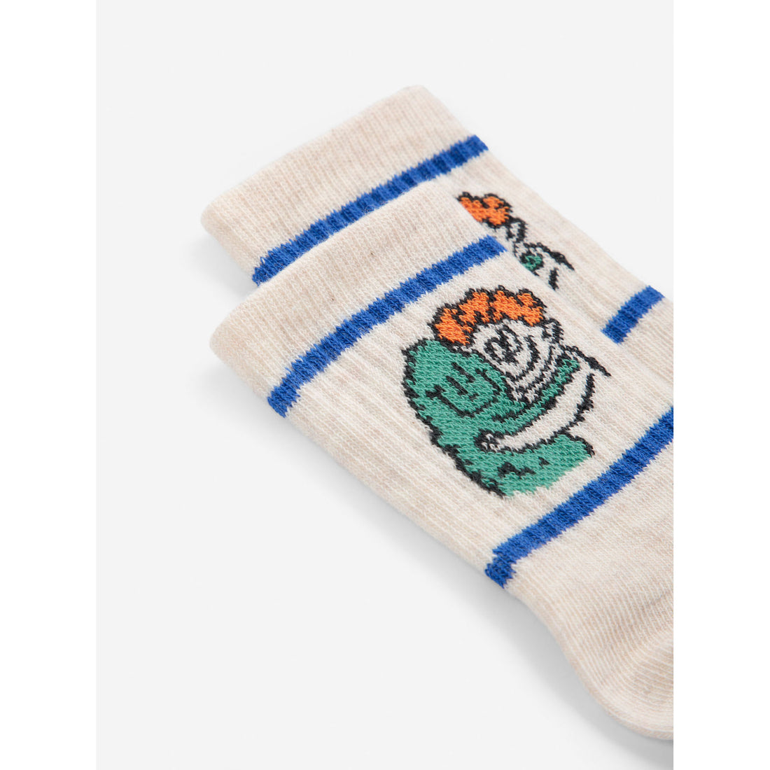 Bobo Choses Off-white Hug Hairy Monster Short Socks