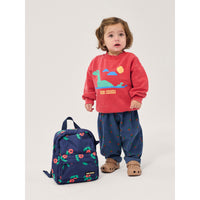 Bobo Choses Violet Stamp Bloom All Over Backpack