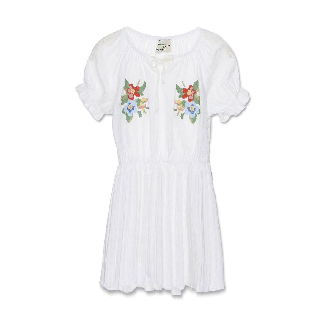 Wander and Wonder  White Needlework Dress